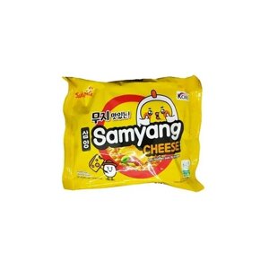 Лапша быстрого приготовления Samyang Cheese, со вкусом курицы и сыра (Корея), 120 г по 5 шт
