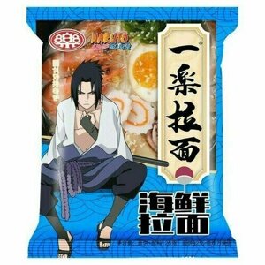 Лапша-рамен Naruto Учиха Сааске, морепродукты, 100 г
