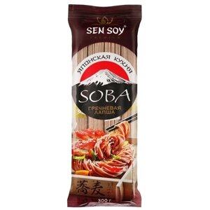 Лапша Японская кухня Soba гречневая, лапша, 300 г