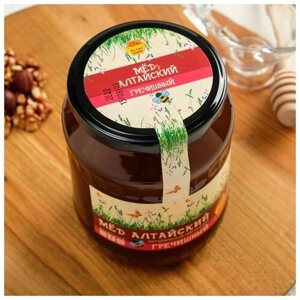 Легенда Алтая Мёд Алтайский "Гречишный", натуральный цветочный, 1 кг