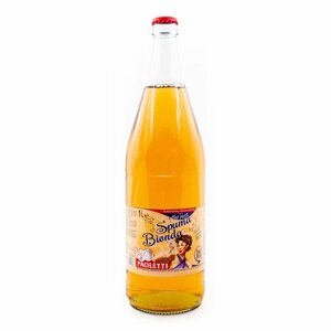 Лимонад SPUMA BIONDA, напиток безалкогольный газированный, PAOLETTI, 1 л (ст/бут)