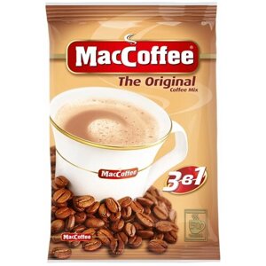MACCOFFEE Кофе растворимый MacCoffee "3в1 Оригинал", комплект 50 пакетиков по 20г, ш/к 01011, 100101