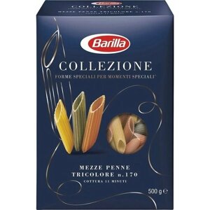 Макароны Barilla Collezione Mezze Penne Tricolore 500г х 3шт
