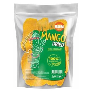 Манго натуральное без сахара SUN AND LIFE сушеное, 500 г, пакет, 4610051861800