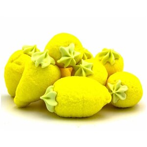 Маршмеллоу гигантский лимон с листочком 300г