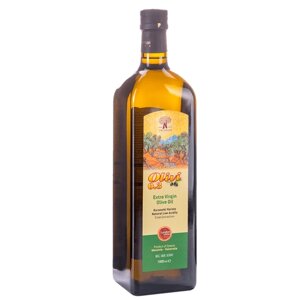 Масло оливковое Extra Virgin фермерское 0,3% кислотность OLIVI, Греция, 1л ст. бутылка