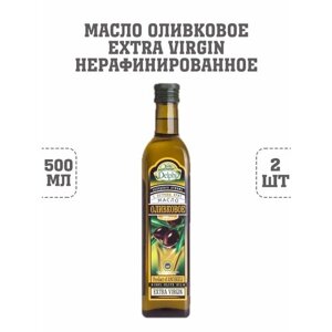 Масло оливковое Extra Virgin нерафинированное, Delphi, 2 шт. по 500 г