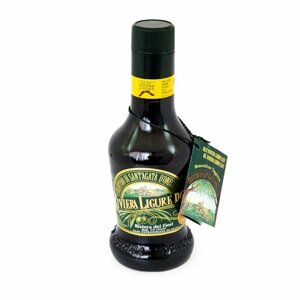 Масло оливковое первого холодного отжима (экстра верджин) из 100% оливок сорта Таджаски, сертификат DOP, RIVIERA LIGURE, SANT'AGATA, 0,25 л (ст/бут)