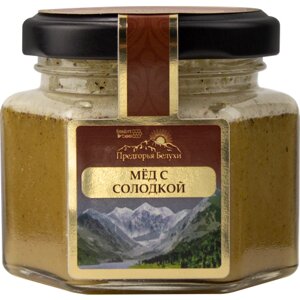 Мед горный натуральный разнотравье с солодкой Предгорья Белухи / Smart Bee, 140 гр