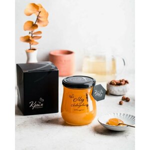 Мёд в подарочной упаковке 640г, чёрная коробочка - Белогорский