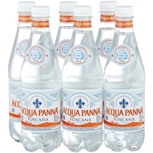 Минеральная вода Acqua Panna негазированная, ПЭТ, без вкуса, 6 шт. по 0.5 л