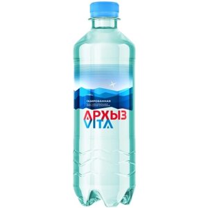 Минеральная вода Архыз Vita газированная, ПЭТ, без вкуса, 0.5 л