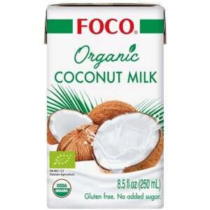 Молоко кокосовое FOCO Organic 10%250 г, 250 мл