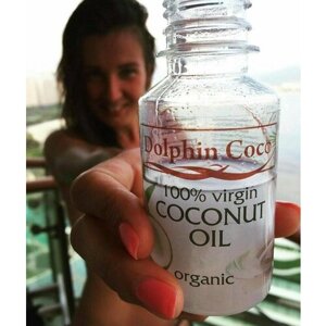 Нерафинированное кокосовое масло DolphinCoco 110мл. (первый холодный отжим)