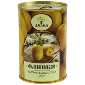 Оливки Amado без косточек ж/б 300гр. 3 шт