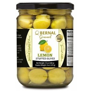 Оливки Bernal фаршированные лимоном, Премиум, Испания, 436г