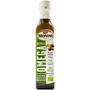 Оливковое масло Monini Экстра Вирджин нерафинированное высшего качества с добавлением рапсового масла нерафинированного и льняного масла нерафинированного BIO, 0,25 л