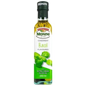 Оливковое масло Monini Extra Virgin Базилик нерафинированное высшего качества первого холодного отжима Экстра Вирджин, 0,25 л