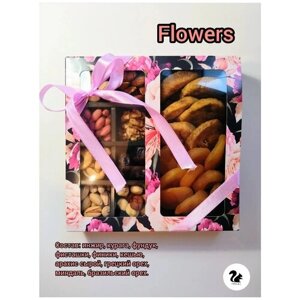 OREHERZ Подарочный набор орехов и сухофруктов "Flowers"