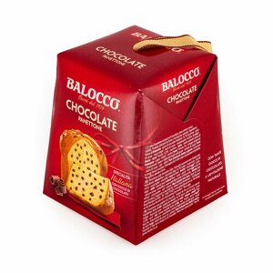 Панеттоне мини c шоколадными каплями, рождественский кекс из Милана, BALOCCO, 0,100 кг (карт/кор)
