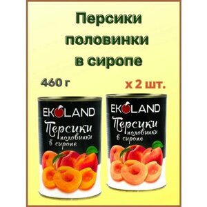 Персики половинки в сиропе "Прошу к столу" 460 гр. 2шт