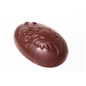 Подарочная шоколадная фигура Frade/Фраде - Пасхальное яйцо Цветы (вес 120 гр) (темный)