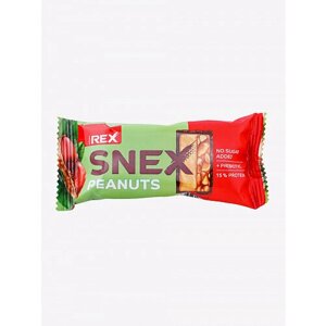 ProteinRex, Батончик многослойный протеиновый Snex "Арахис" в какао-глазури, 2 штуки