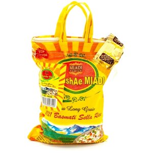 Рис TaMashae MIADI Басмати Extra Long Grain пропаренный длиннозерный, 1 кг
