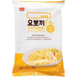 Рисовые палочки токпокки Yopokki в сливочном соусе с золотистым луком (1 порция), Корея, 120 г