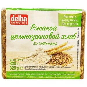 Ржаной цельнозерновой хлеб Delba, 320 грамм