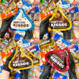 Шоколад Hershey's Kisses молочный/темный шоколад/миндаль