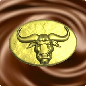 Шоколадная фигурка быка