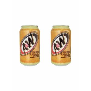 Сильногазированный напиток A&W Cream Soda (Крем сода), 355 мл, 2шт