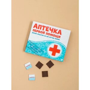 Сладкий подарочный набор "Аптечка первой помощи", прикольный подарок шоколадный бокс