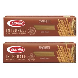 Спагетти Barilla Spaghetti цельнозерновые, 500 г 2 пачки