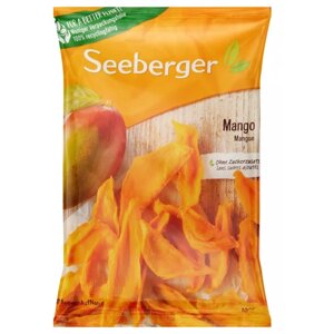 Сухофрукты Seeberger Mango stripes dried Манго сушеный дольки, 100 г