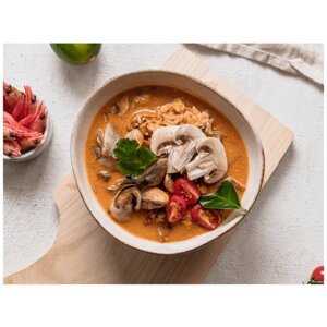 Суп MEALJOY - Тайский суп Том Ям с креветками, мидиями и кальмаром