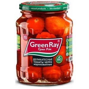 Томаты черри маринованные деликатесные Green Ray, 720 г, 720 мл