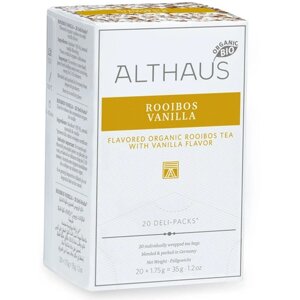 Травяной чай Althaus Deli Packs Rooibos Vanilla (Ройбуш Ваниль), в пакетиках, 20 пак.