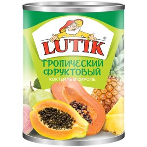 Тропический фруктовый коктейль LUTIK консервированный, 3100 мл
