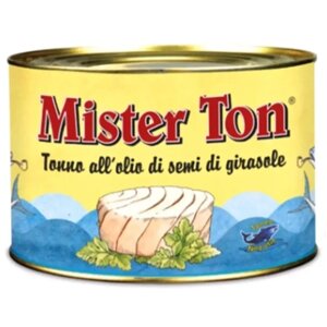 Тунец Mister Ton, филе ломтики тунца Yellowfin, в подсолнечном масле, ж/б, 1,65 кг