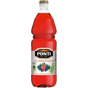 Уксус Ponti винный красный 6%1 л