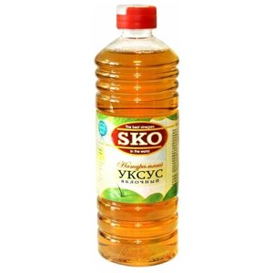 Уксус SKO яблочный 5%пластиковая бутылка, 500 мл