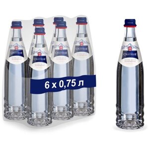 Вода питьевая негазированная Сristelle, стеклянная бутылка, 6 шт. по 0.75 л