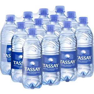 Вода питьевая TASSAY (Тассай), газированная, 0.5 л х 12 шт, ПЭТ