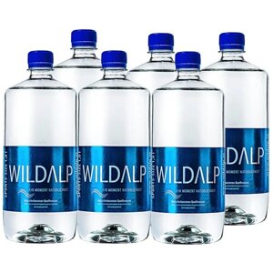 Вода питьевая Wildalp негазированная, ПЭТ, 6 шт. по 1 л
