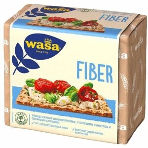 Wasa Хлебцы ржаные Fiber с пшеничными отрубями, кунжутом и овсяными хлопьями, 230 г, 2 шт