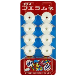 Японские конфеты-свистульки с игрушкой сюрпризом со вкусом лимонада, CORIS, Япония