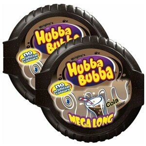 Жевательная резинка Wrigley's Hubba Bubba Mega Long со вкусом колы (Германия), 56 г (2 шт)