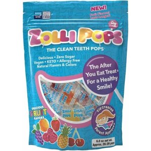 Zollipops The Clean Teeth Pops Фруктовое ассорти 170гр (26-29шт)